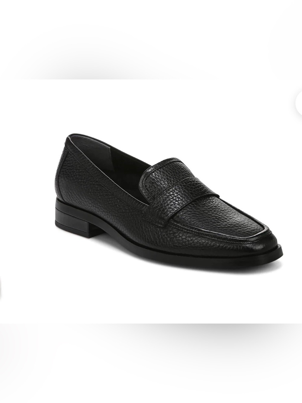 Vionic Selah Black Leather Loafers Size 9.5 Comfort Slip-On Shoes